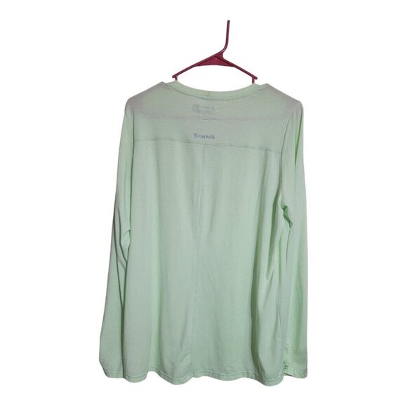 SIMMS Shirt Women L Green Insect Shield Fishing Athleisure Gorpcore Training - Picture 2 of 8